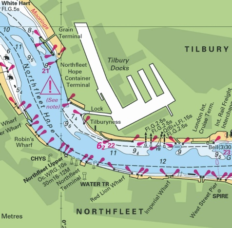 River Thames Depth Chart